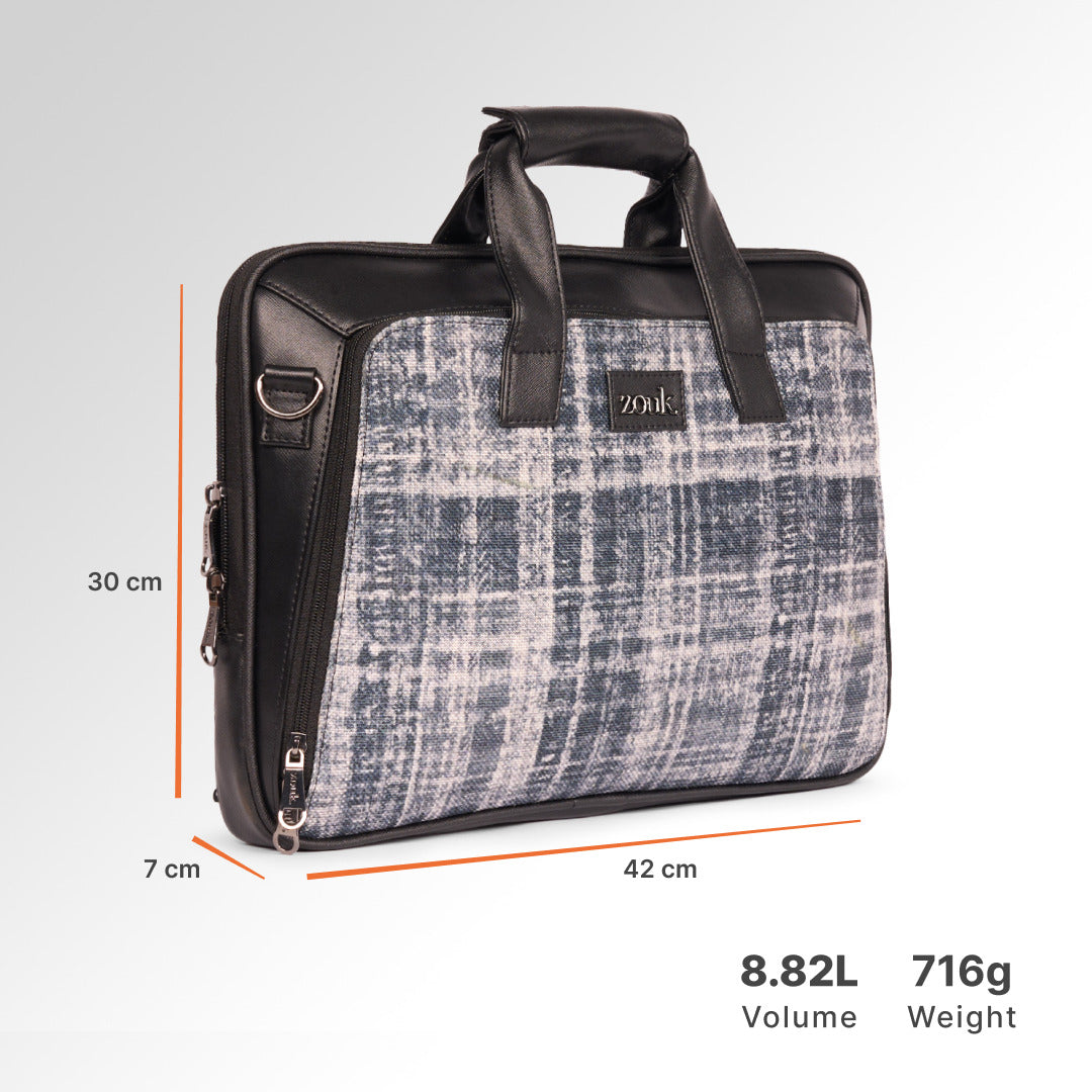 Leh Grit Executive Laptop Bag (Black)