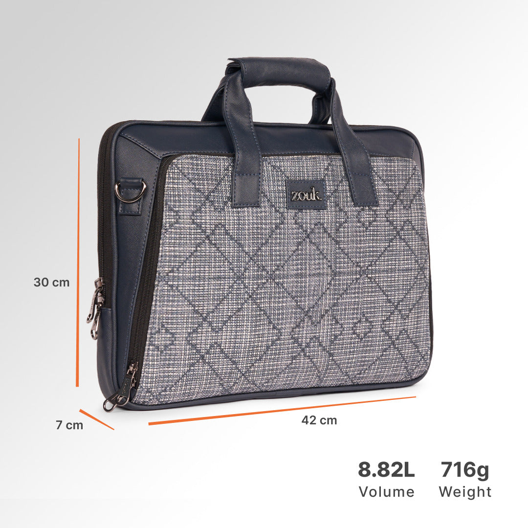 Calcutta Pixels Executive Laptop Bag (Blue)
