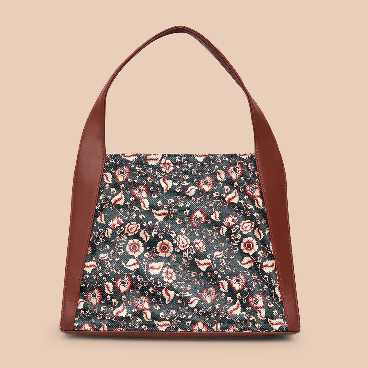 Chittoor Blue Kalamkari Trapezia Tote