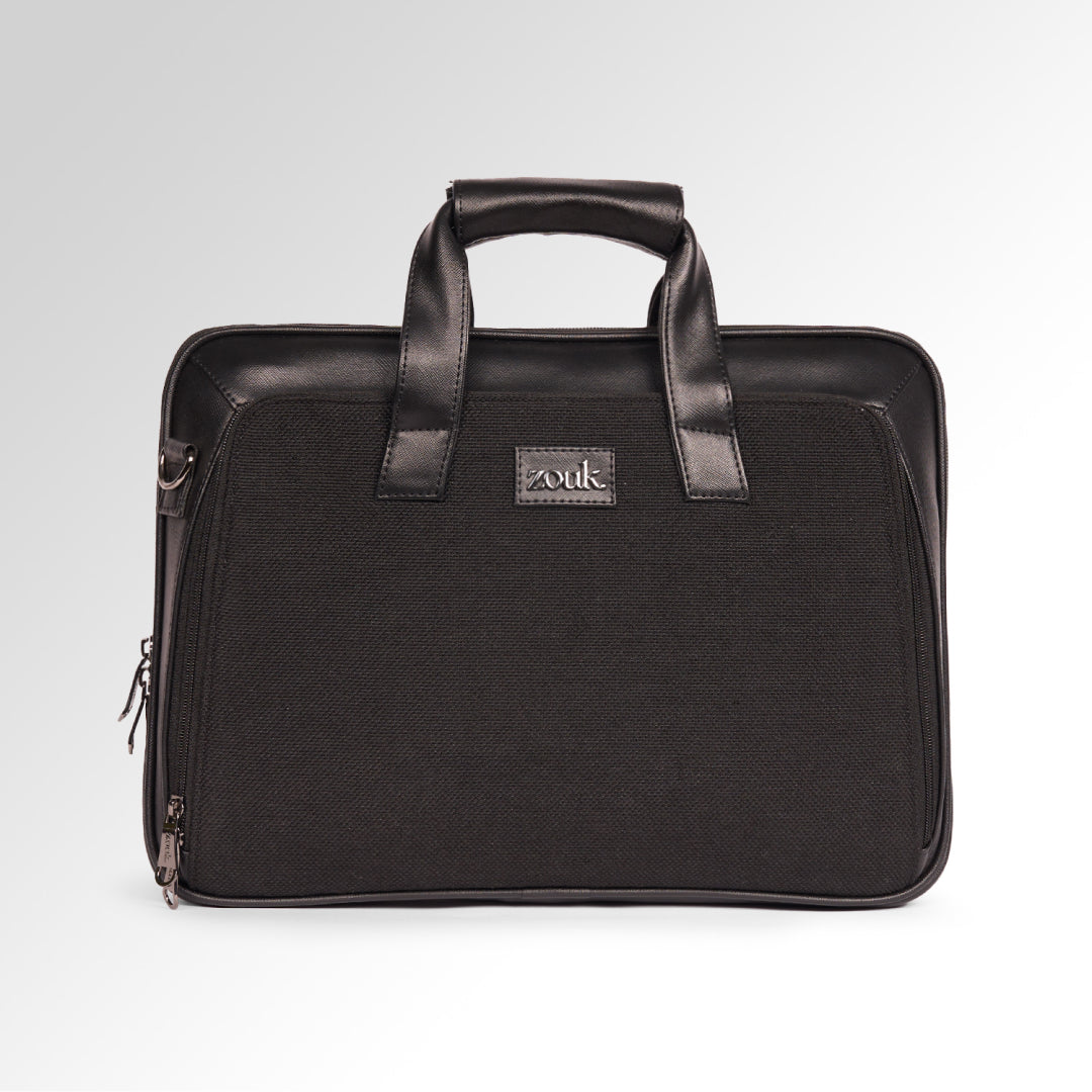 Jet Black Executive Laptop Bag (Black)