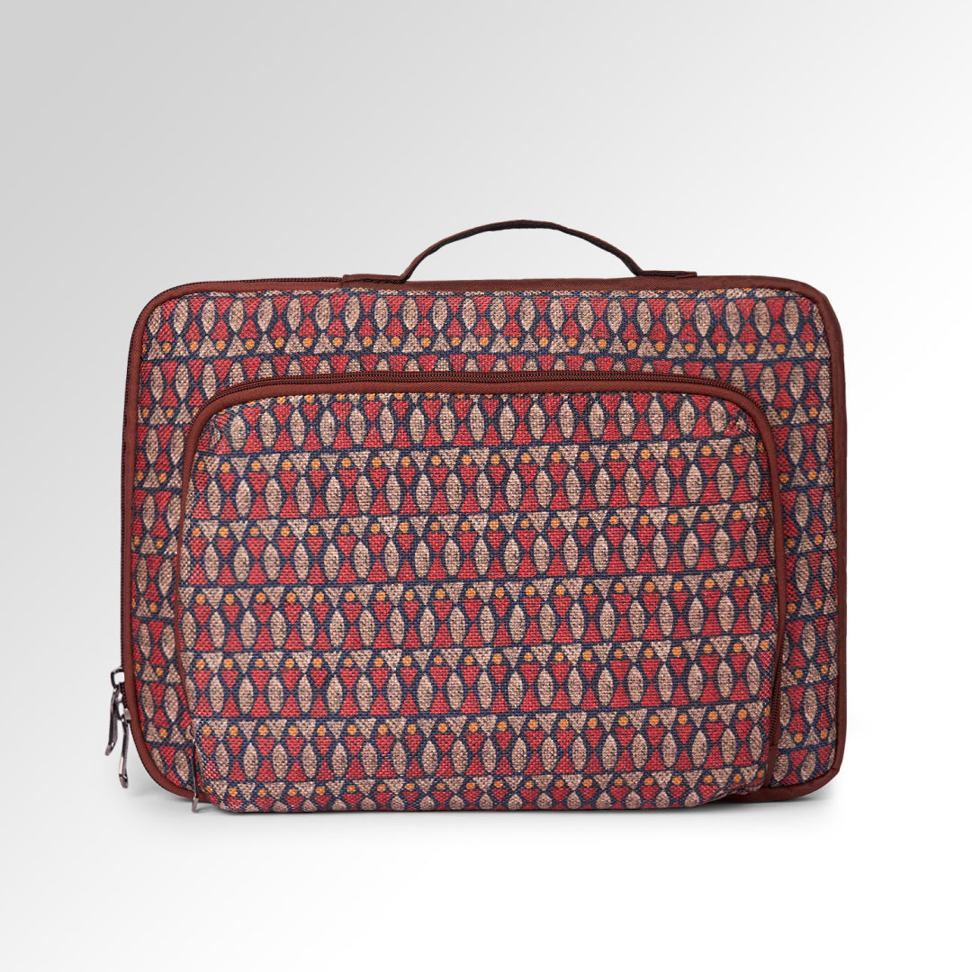 Indore Mosaic Signature Laptop Sleeve - 16inch (Brown)