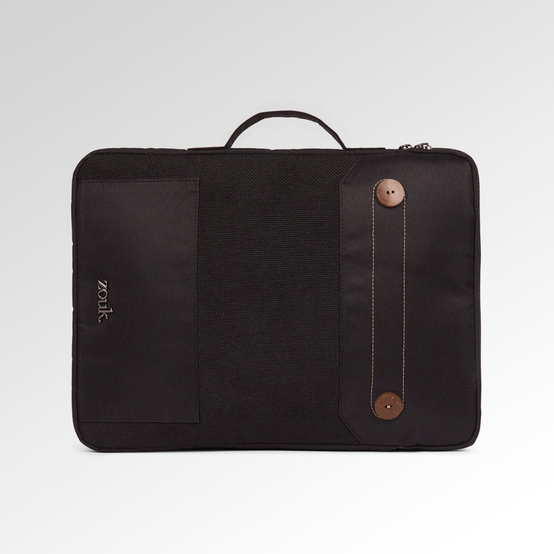 Jet Black Urban Laptop Sleeve - 15.6inch (Black)