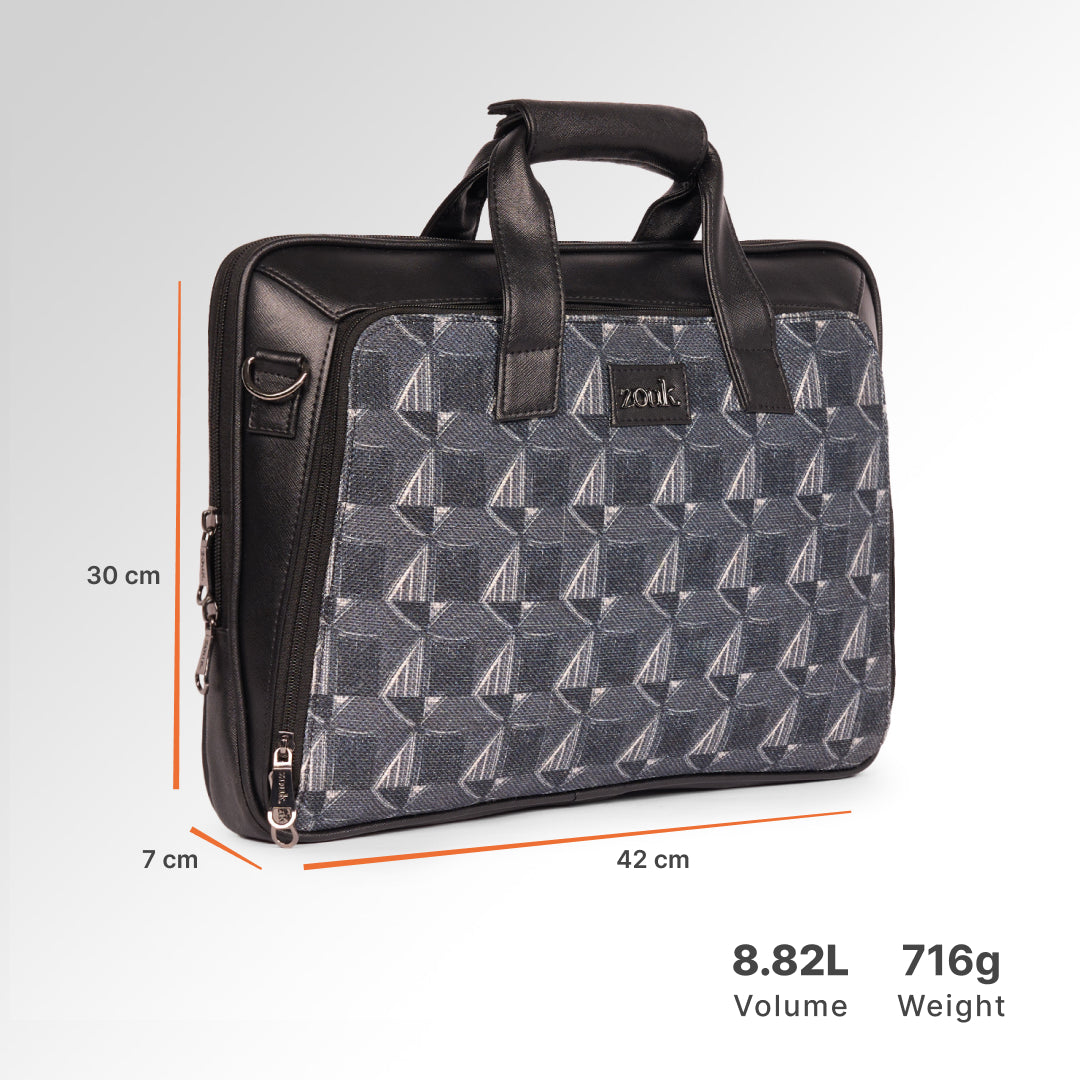 Kochi Carbon Executive Laptop Bag (Black)