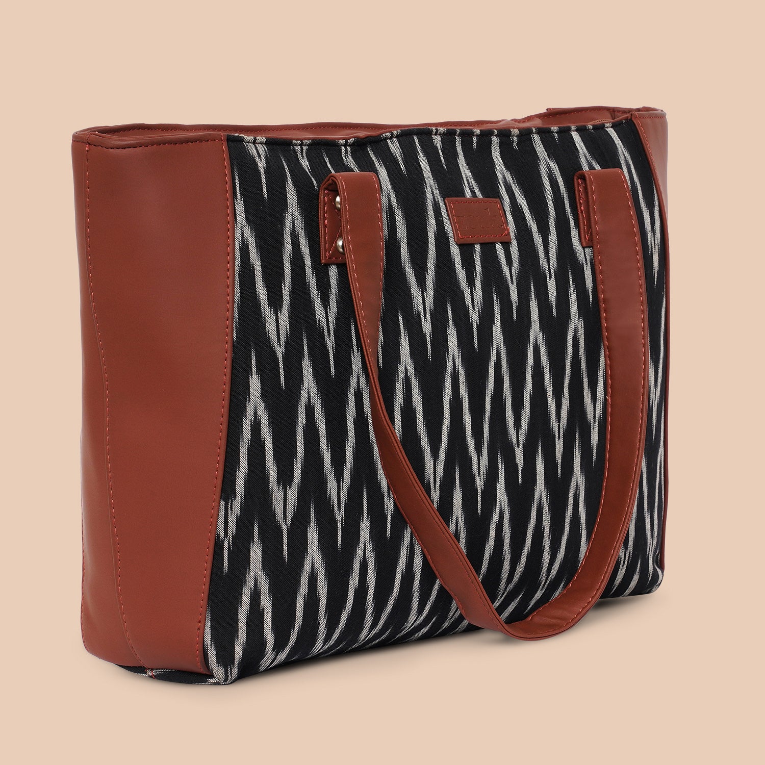 Ikat Wave Side Tote Bag