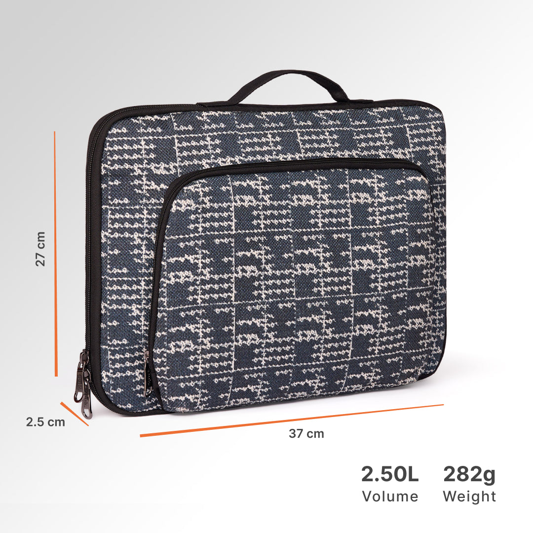 Madras Monochrome Signature Laptop Sleeve - 16inch (Black)