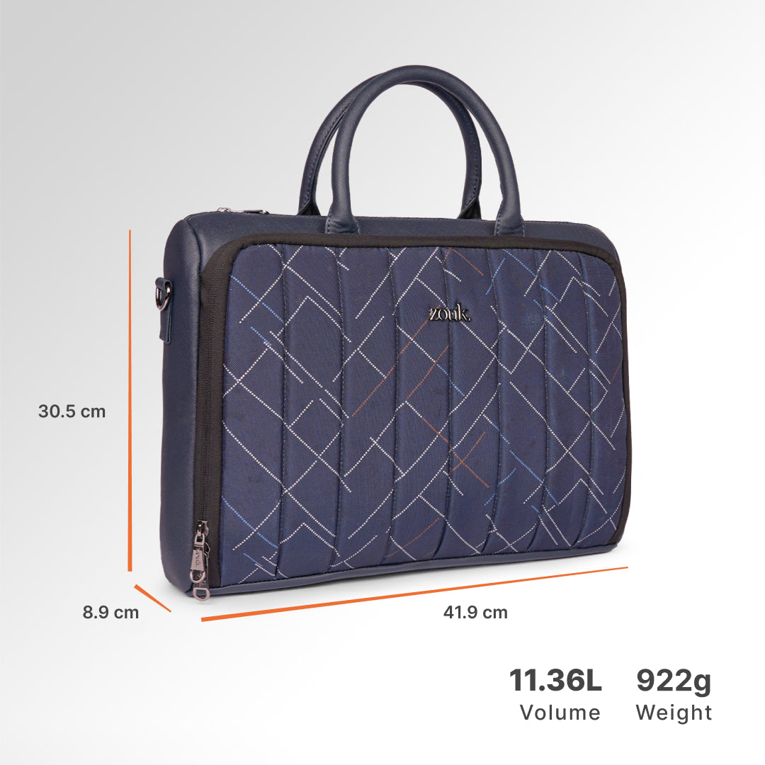 Bombay Tartan Pro Laptop Bag (Blue)