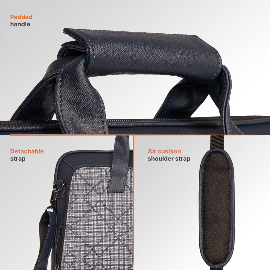 Calcutta Pixels Executive Laptop Bag (Blue)