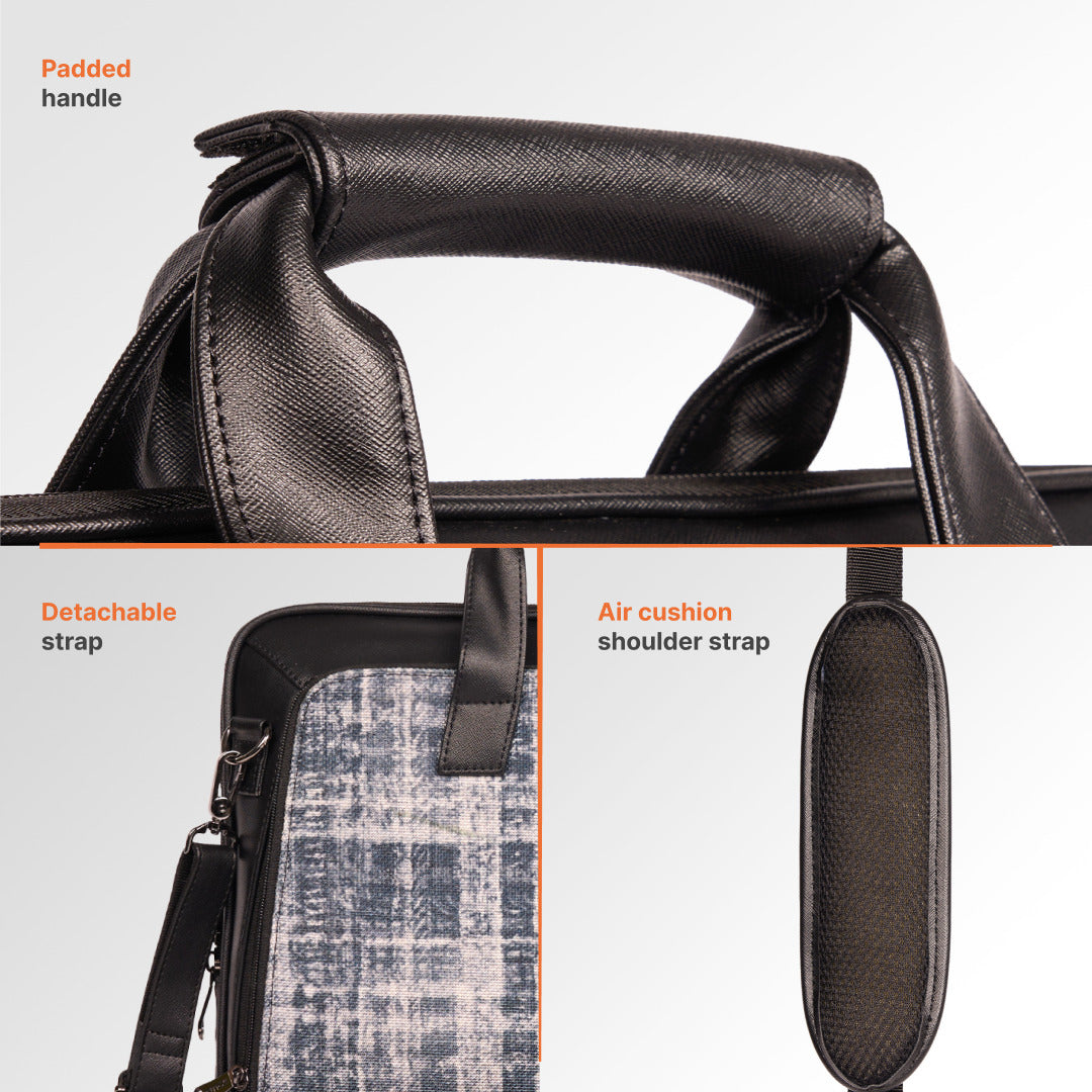 Leh Grit Executive Laptop Bag (Black)