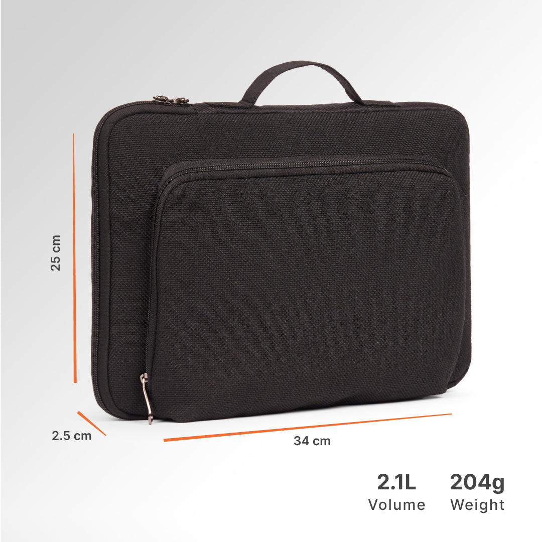Jet Black Urban Laptop Sleeve - 14inch (Black)
