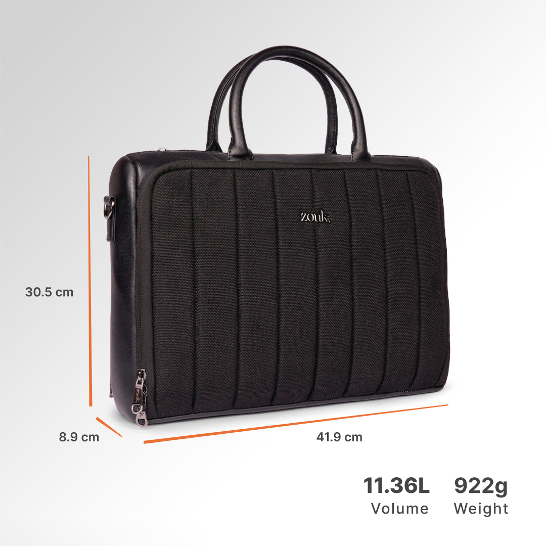 Jet Black Pro Laptop Bag (Black)