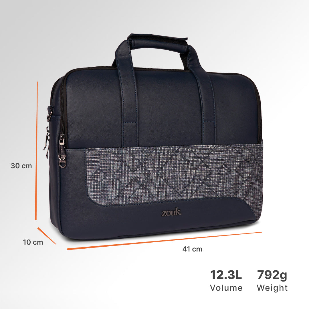 Calcutta Pixels Office Laptop Bag (Blue)