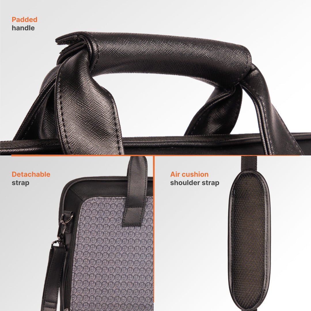 Zanskar Zenith Executive Laptop Bag (Black)