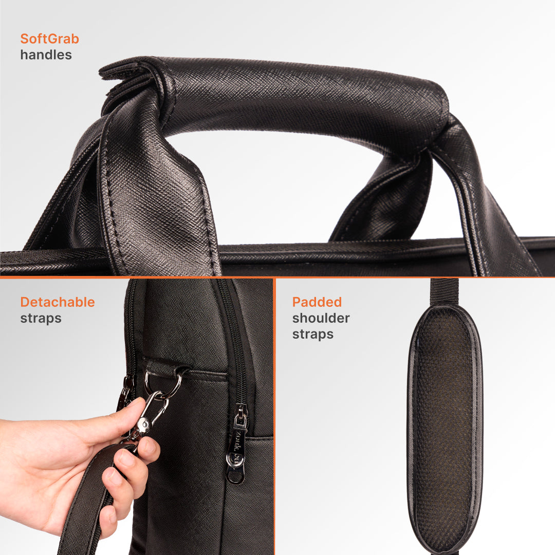 Ajanta Allure Office Laptop Bag (Black)