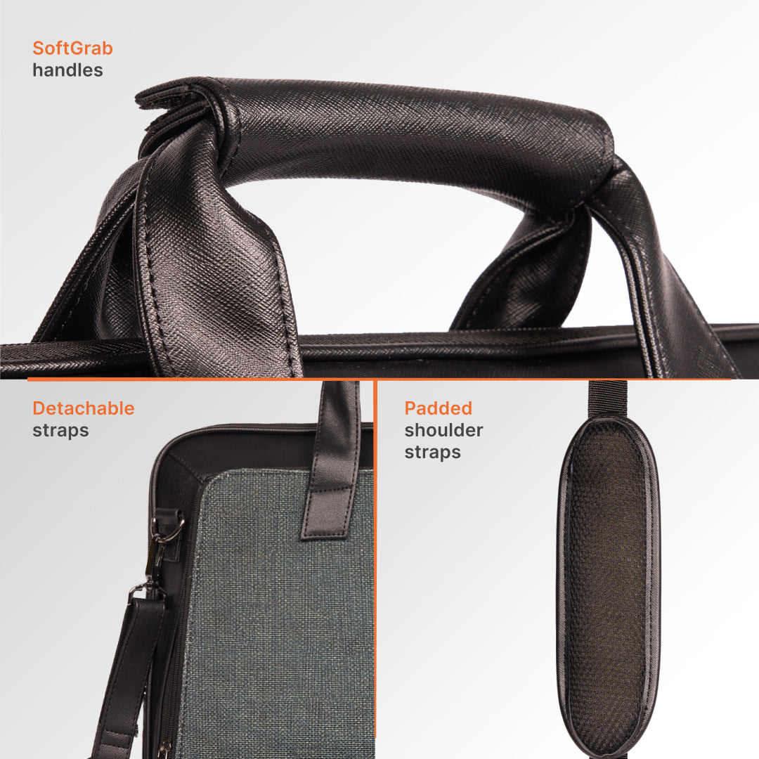 Ajmer Haze Executive Laptop Bag (Black)