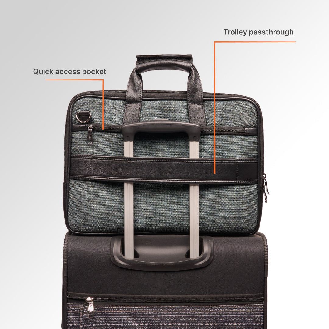 Ajmer Haze Executive Laptop Bag (Black)