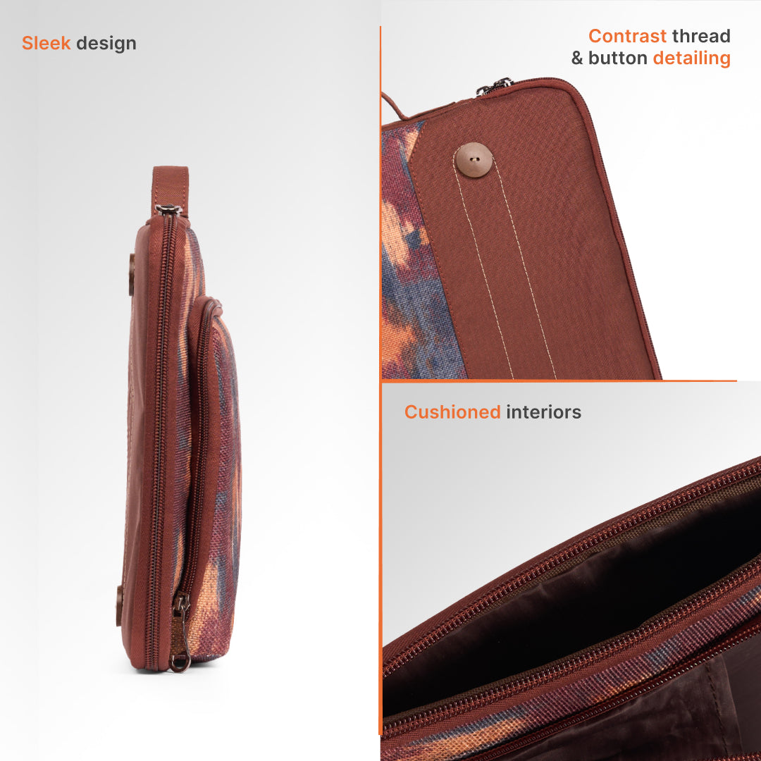 Ajanta Allure Urban Laptop Sleeve - 15.6inch (Brown)