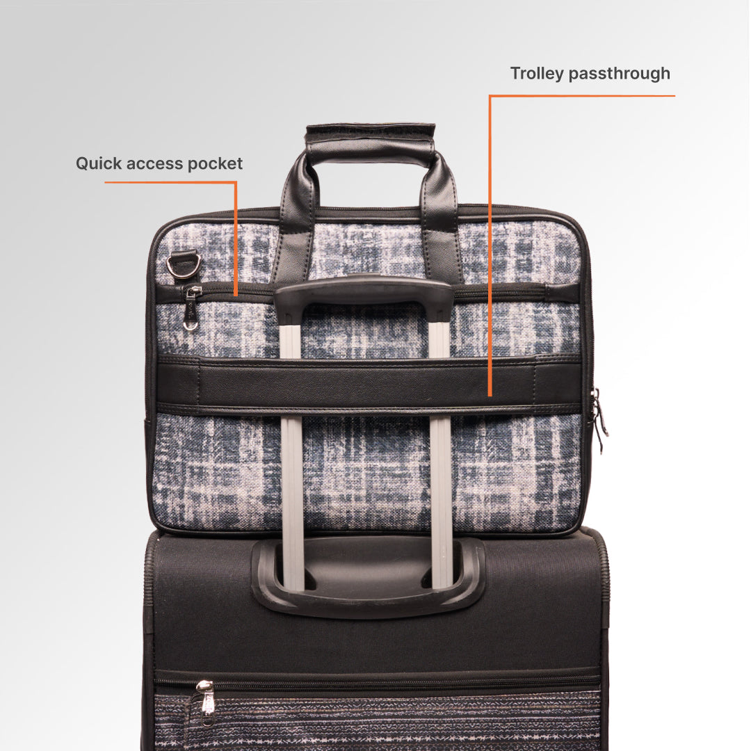 Leh Grit Executive Laptop Bag (Black)