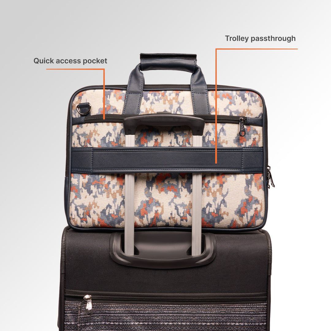 Kasauli Cipher Executive Laptop Bag (Blue)