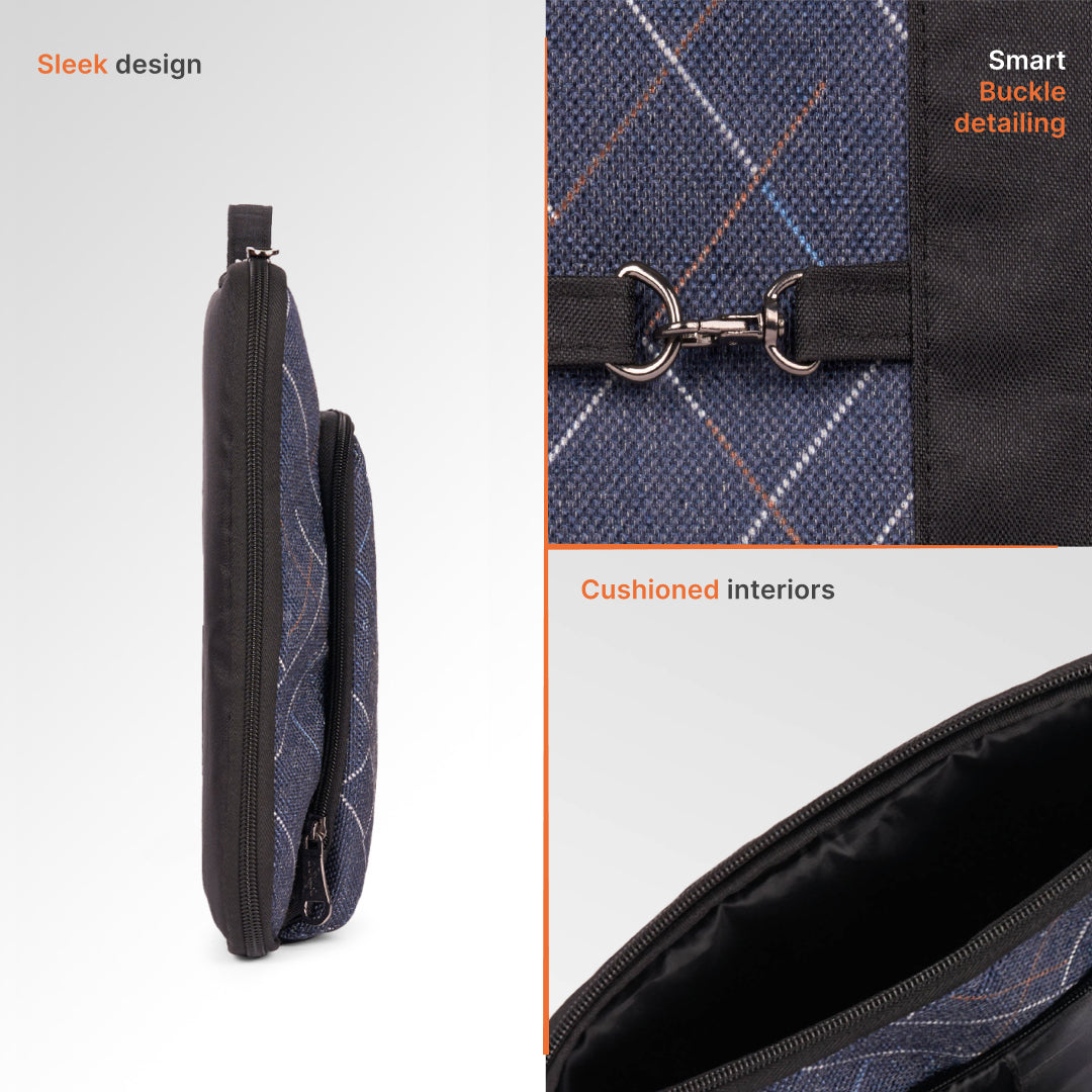 Bombay Tartan Signature Laptop Sleeve - 15.6inch (Black)