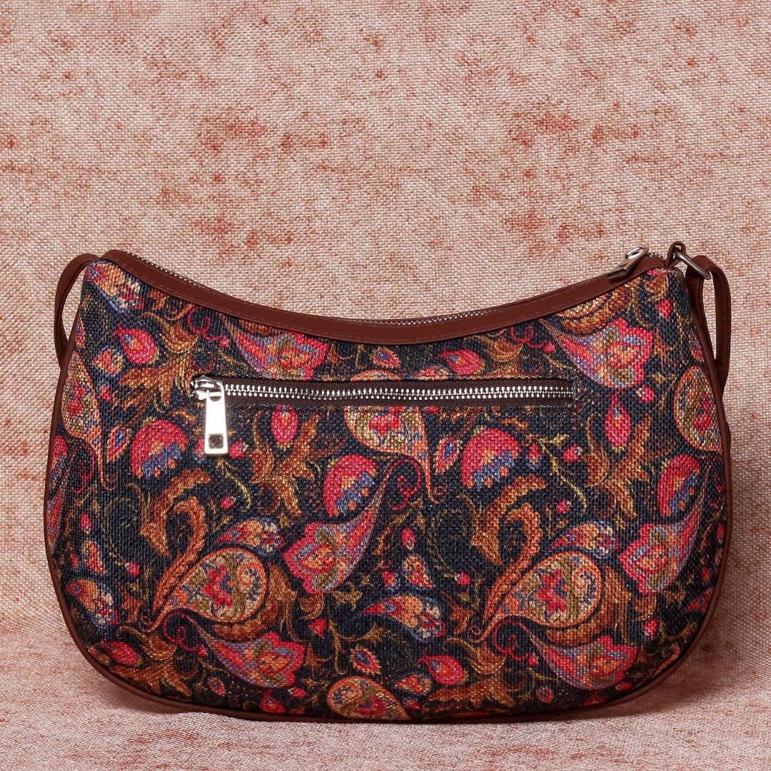 Hooghly Nouveau & Paisley Print - Classic Business Bag & Structured Shoulder Bag Combo