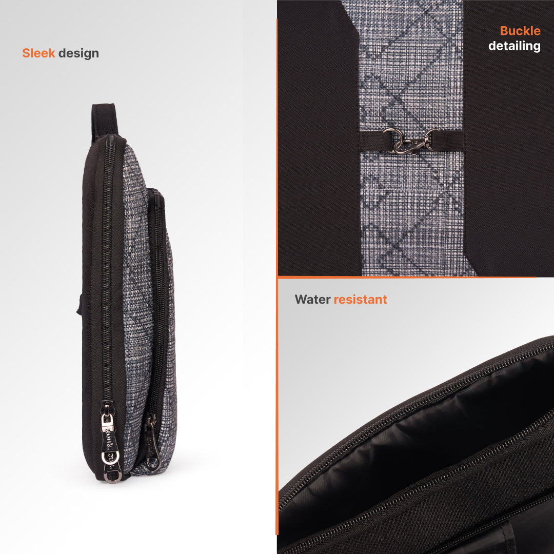 Calcutta Pixels Signature Laptop Sleeve - 16inch (Black)