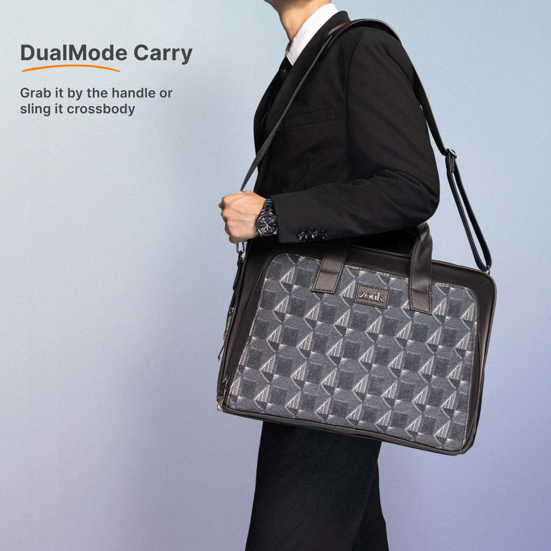 Kochi Carbon Executive Laptop Bag (Black)