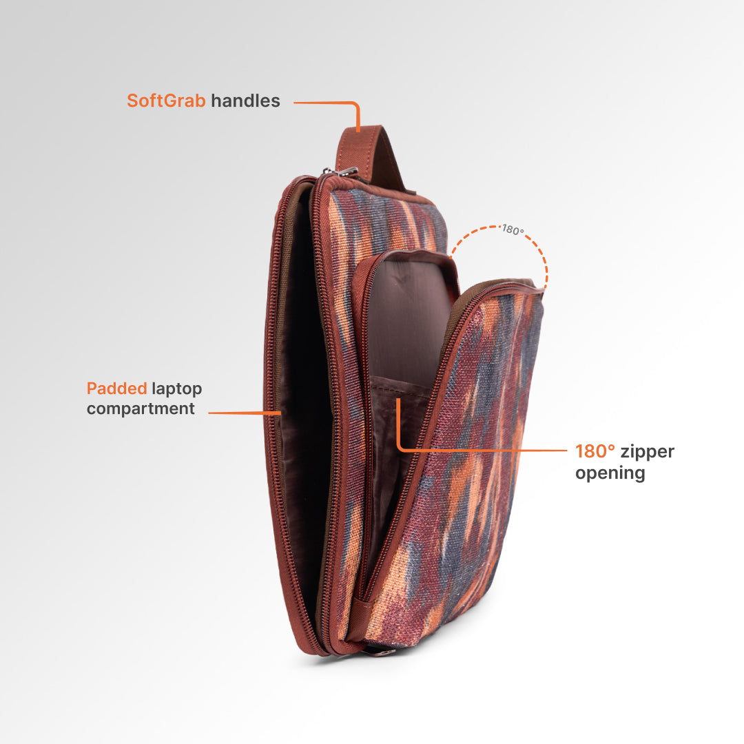 Ajanta Allure Urban Laptop Sleeve - 15.6inch (Brown)