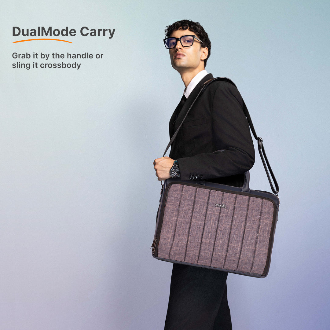 Golkonda Brass Pro Laptop Bag (Black)