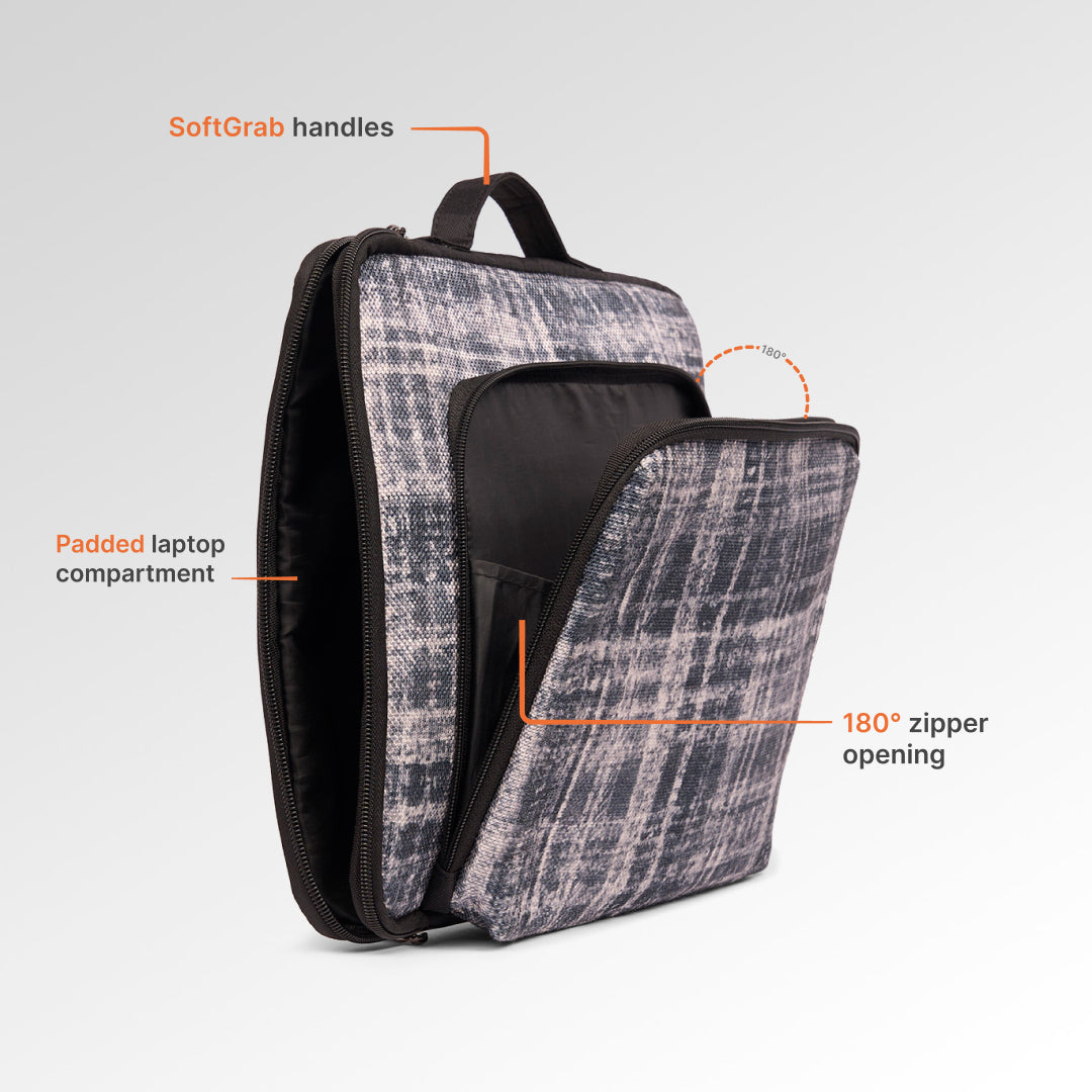 Leh Grit Signature Laptop Sleeve - 14inch (Black)