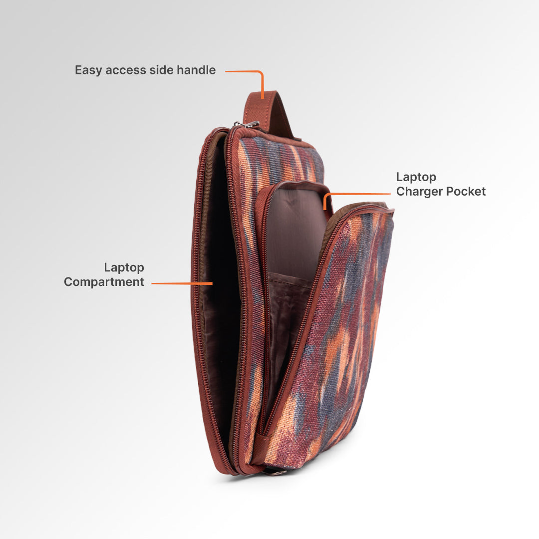 Ajanta Allure Urban Laptop Sleeve - 14inch (Brown)