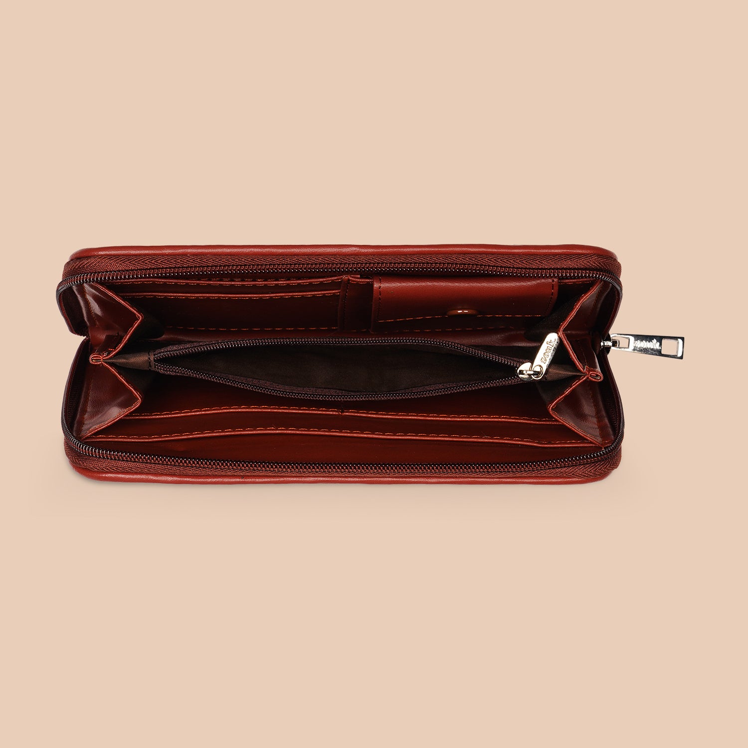 Chandra Mahal Raj Gadi Motif Classic Zipper Wallet