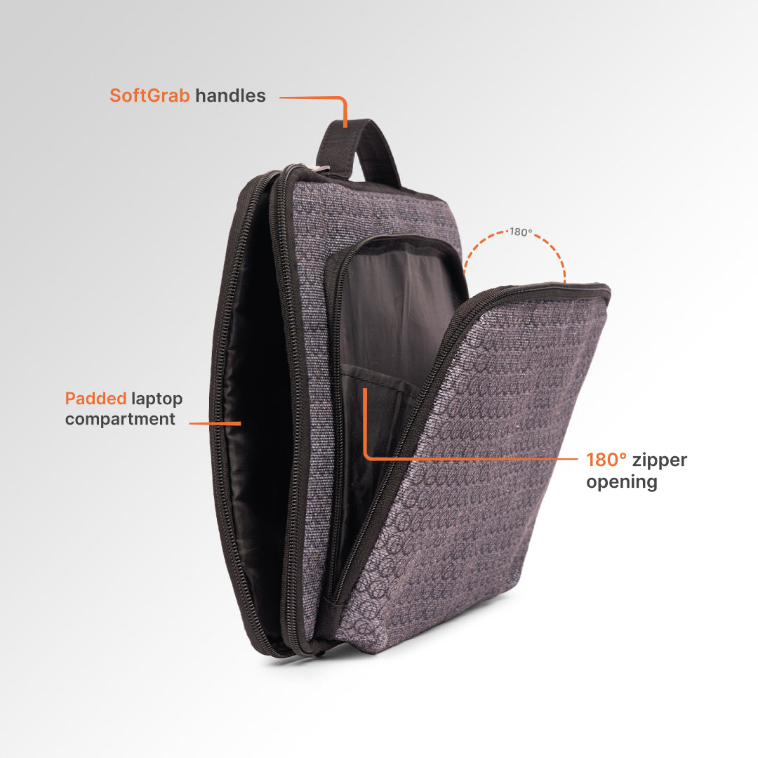 Zanskar Zenith Urban Laptop Sleeve - 15.6inch (Black)