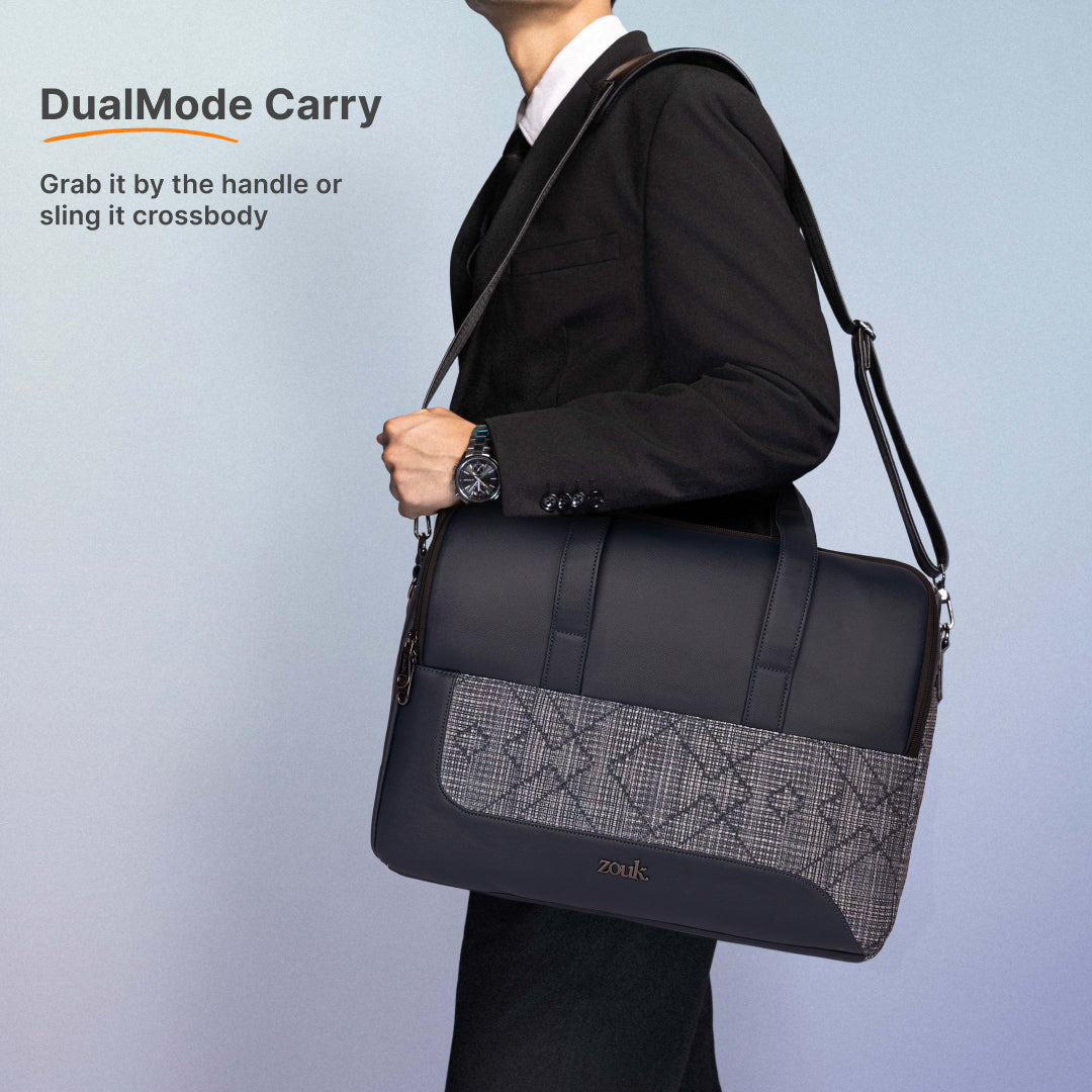 Calcutta Pixels Office Laptop Bag (Blue)