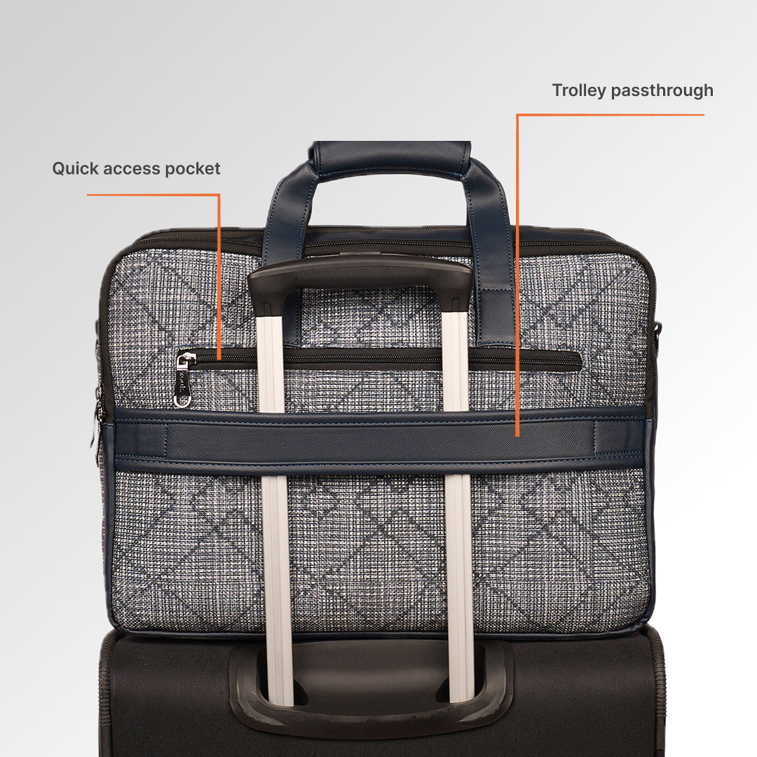 Calcutta Pixels Office Laptop Bag (Blue)