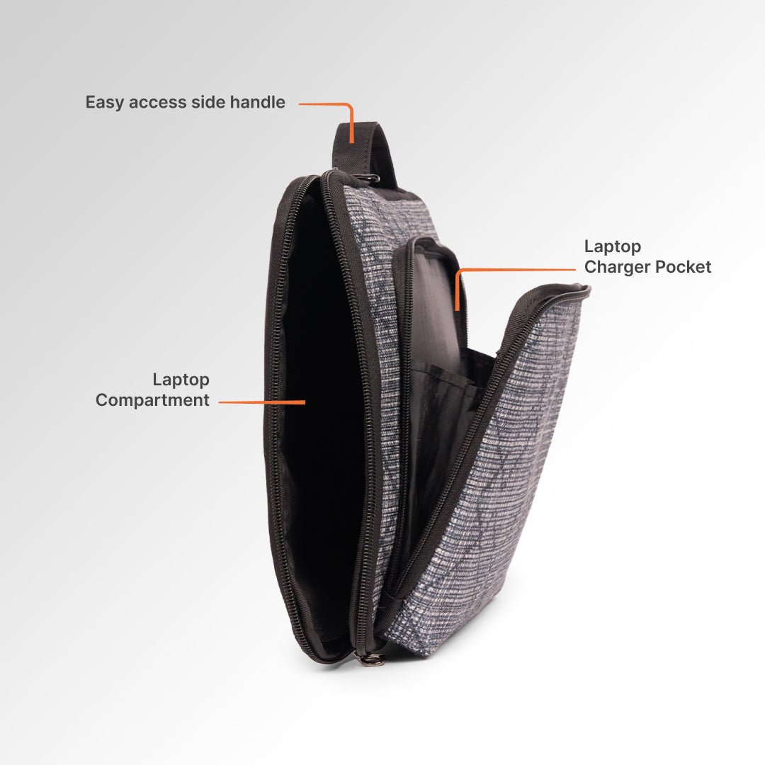 Calcutta Pixels Urban Laptop Sleeve - 14inch (Black)