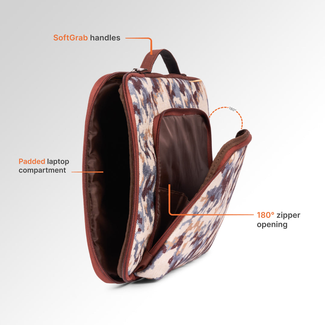 Thar Ascent Signature Laptop Sleeve - 15.6inch (Brown)