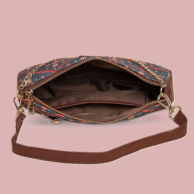 ZIP-Sheesh Mahal Jaali Motif Baguette