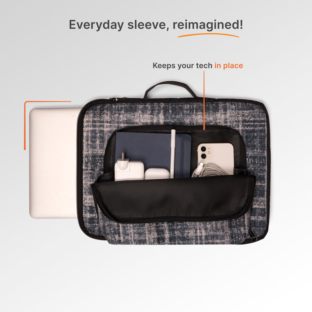 Leh Grit Signature Laptop Sleeve - 14inch (Black)