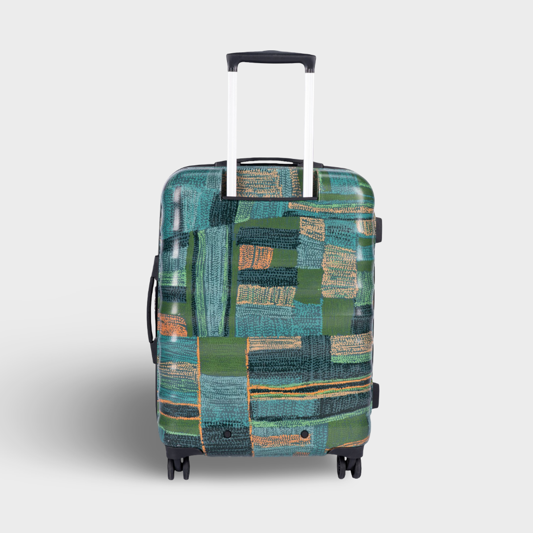 ZIP-Indus Lattice Green Amorah Trolley Bag