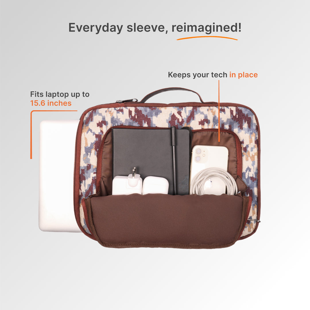 Thar Ascent Signature Laptop Sleeve - 15.6inch (Brown)