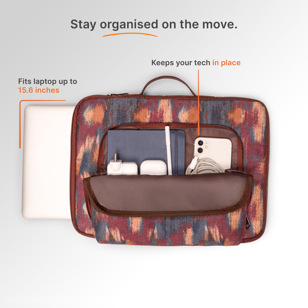 Ajanta Allure Urban Laptop Sleeve - 15.6inch (Brown)