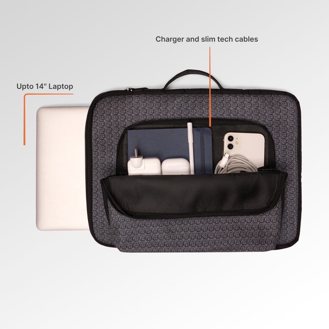 Zanskar Zenith Urban Laptop Sleeve - 14inch (Black)