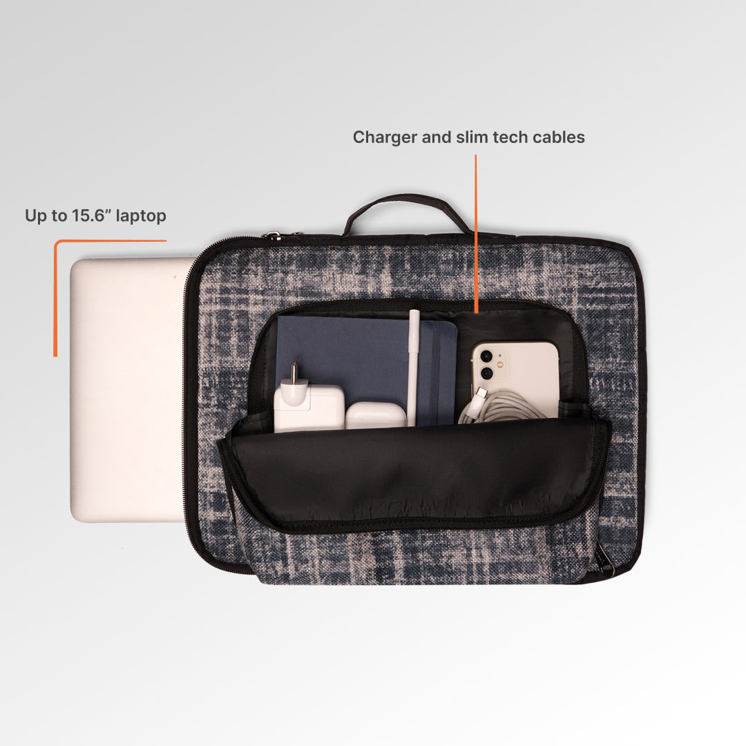 Leh Grit Signature Laptop Sleeve - 16inch (Black)