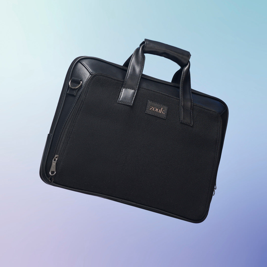 Jet Black Executive Laptop Bag (Black)