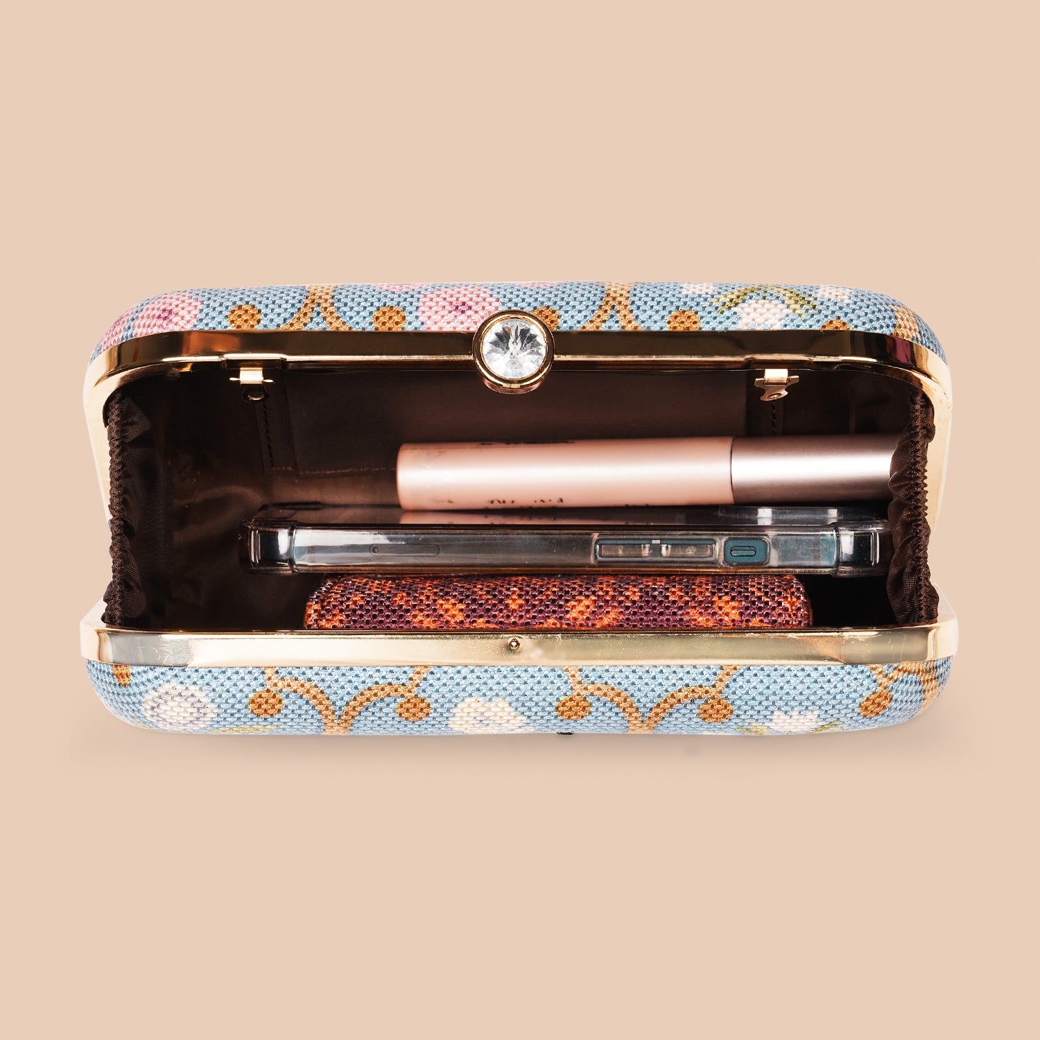 Jaipur Fresco Blue Clutch