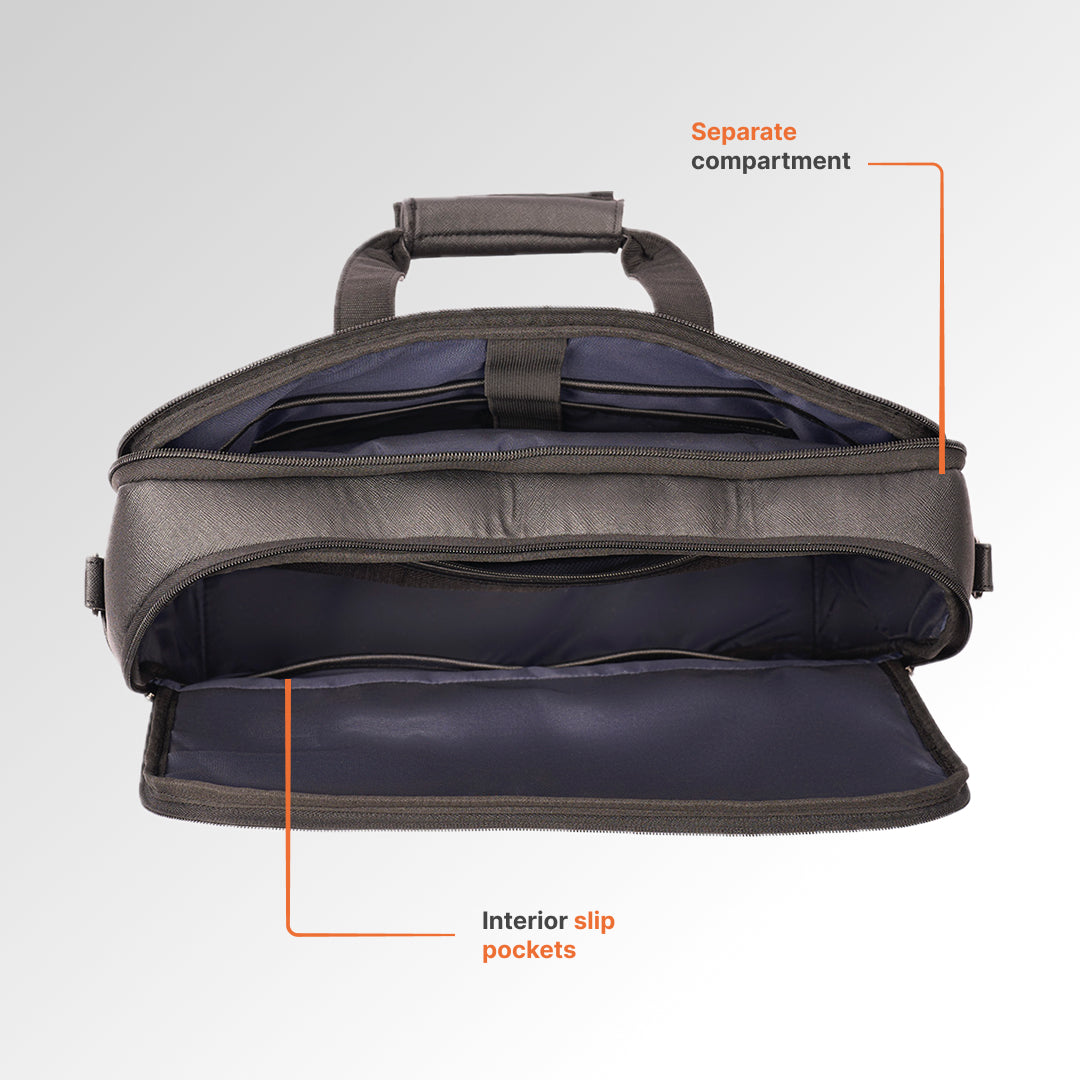 Leh Grit Office Laptop Bag (Black)