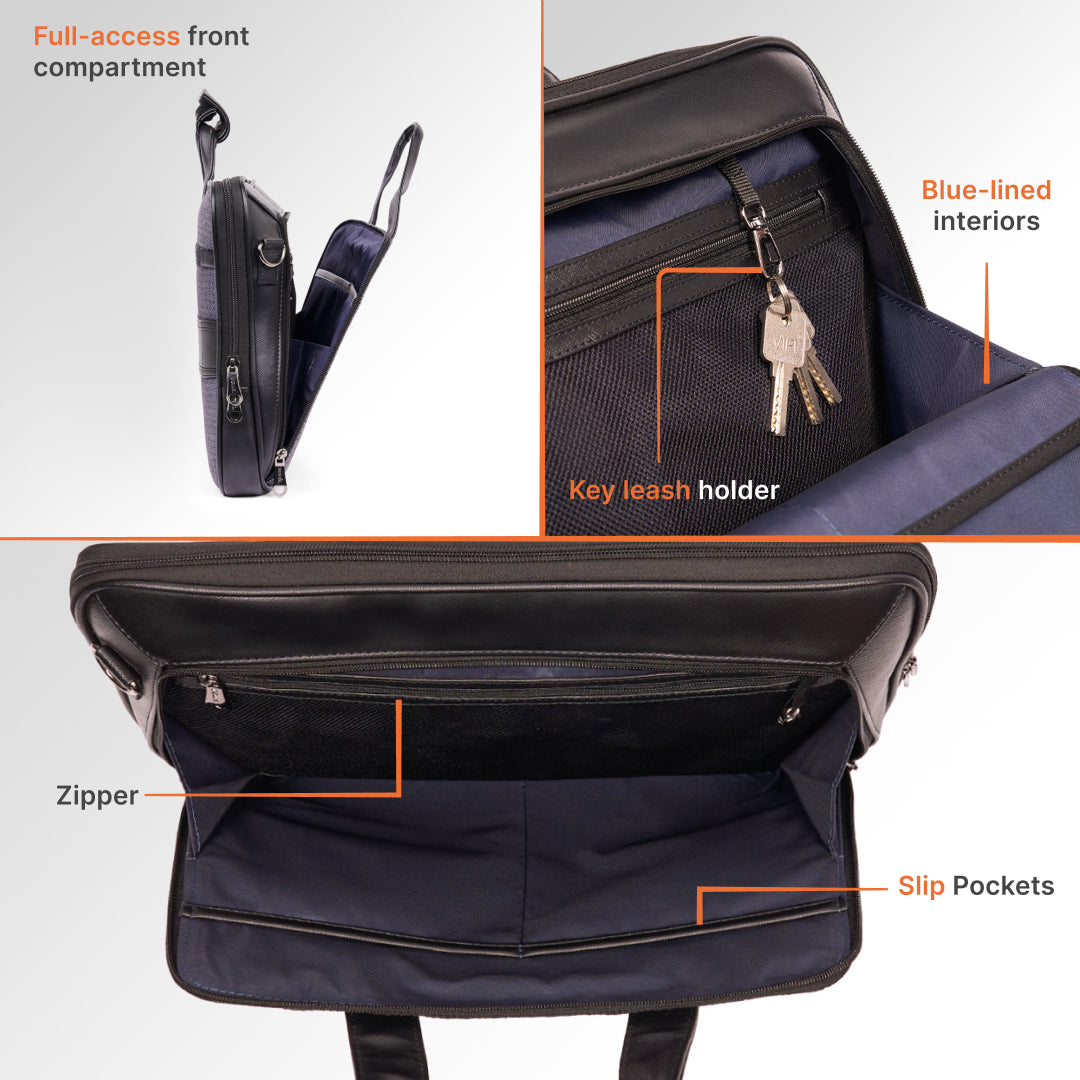 Bokaro Forge Executive Laptop Bag (Black)
