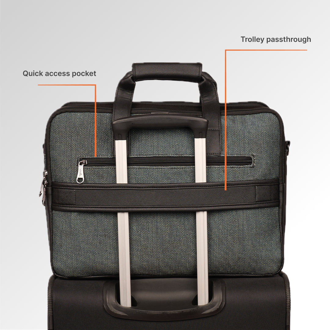 Ajmer Haze Office Laptop Bag (Black)