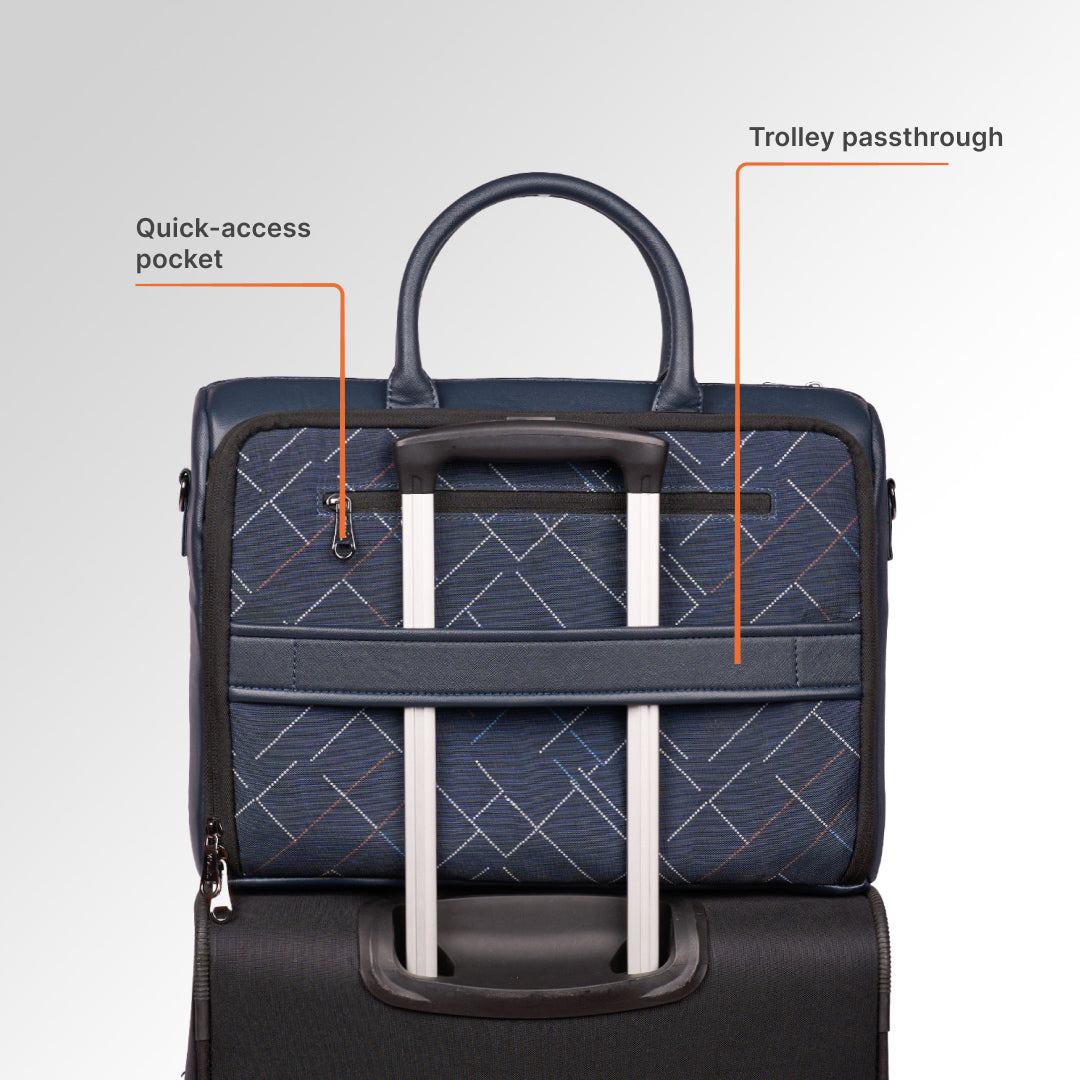 Bombay Tartan Pro Laptop Bag (Blue)