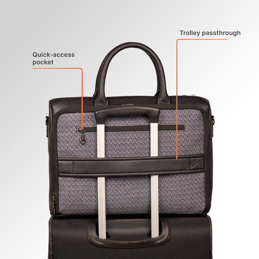 Zanskar Zenith Pro Laptop Bag (Black)